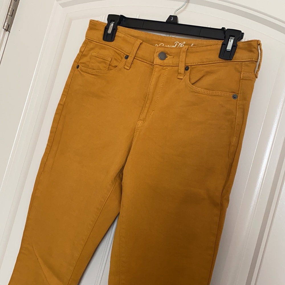 Universal Thread Mustard High Rise Skinny Jeans